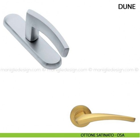 Maniglia cremonese per finestra Dune Manital ottone satinato