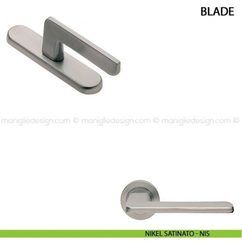 Maniglia cremonese per finestra Blade Manital nikel satinato