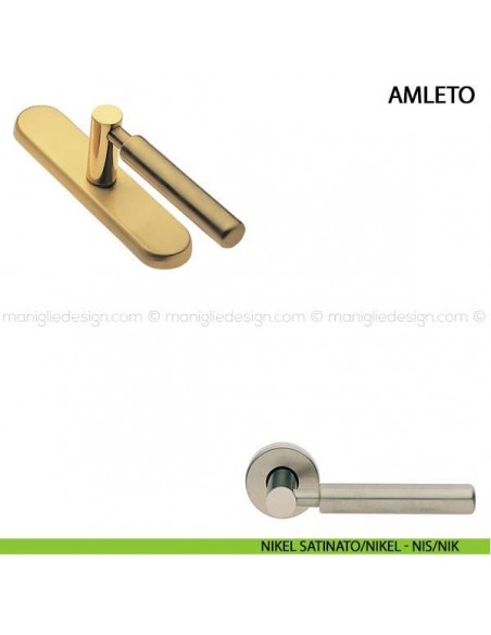 Maniglia cremonese per finestra Amleto Manital nikel satinato/nikel