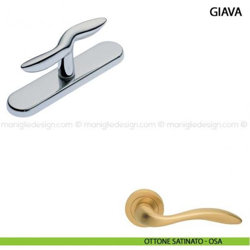 Maniglia cremonese per finestra Giava Manital ottone satinato