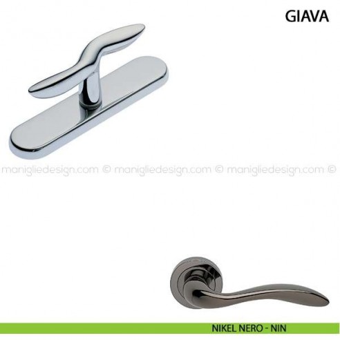 Maniglia cremonese per finestra Giava Manital nikel nero