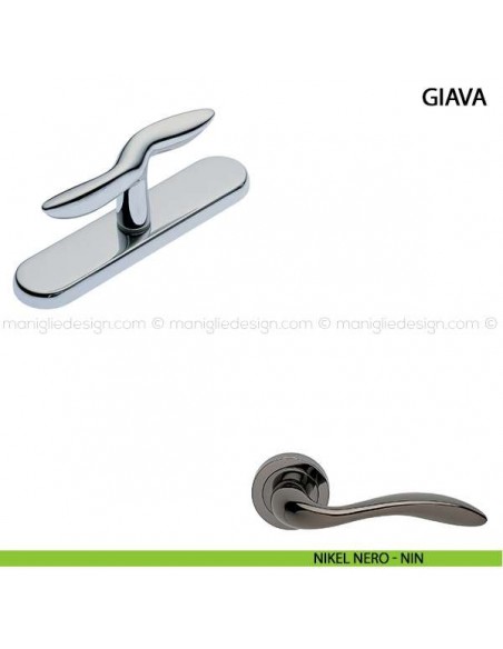 Maniglia cremonese per finestra Giava Manital nikel nero