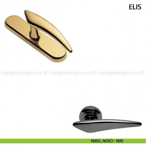 Maniglia cremonese per finestra Elis Manital nikel nero