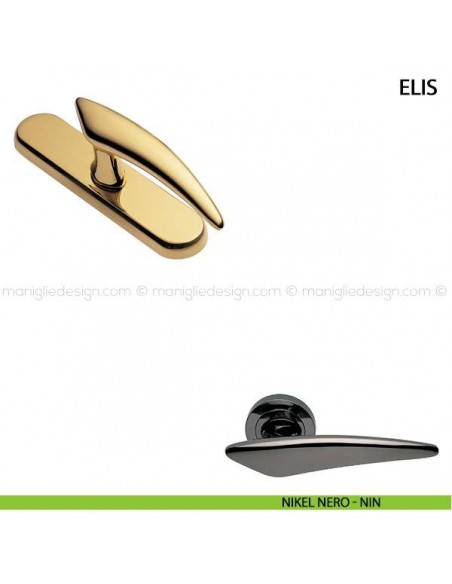 Maniglia cremonese per finestra Elis Manital nikel nero