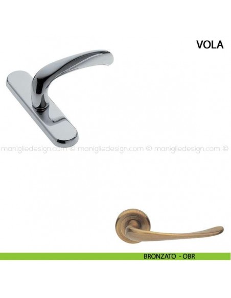 Maniglia cremonese per finestra Vola Manital bronzato