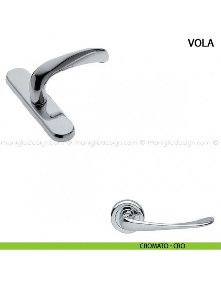 Maniglia cremonese per finestra Vola Manital cromato