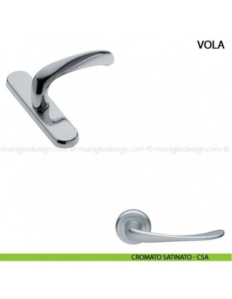 Maniglia cremonese per finestra Vola Manital cromato satinato