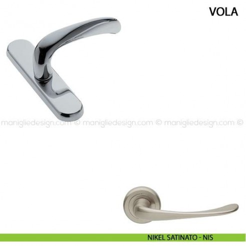 Maniglia cremonese per finestra Vola Manital nikel satinato