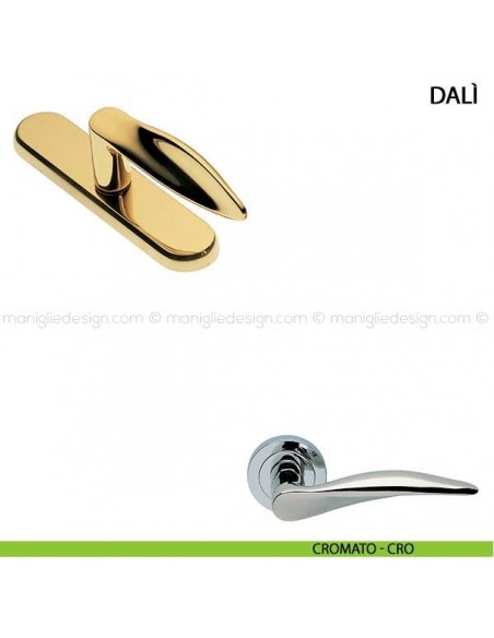 Maniglia cremonese per finestra Dalì Manital cromato