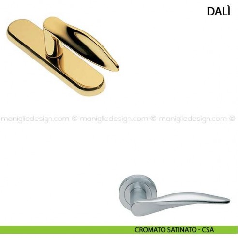 Maniglia cremonese per finestra Dalì Manital cromato satinato