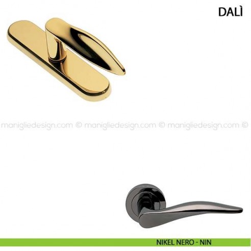 Maniglia cremonese per finestra Dalì Manital nikel nero