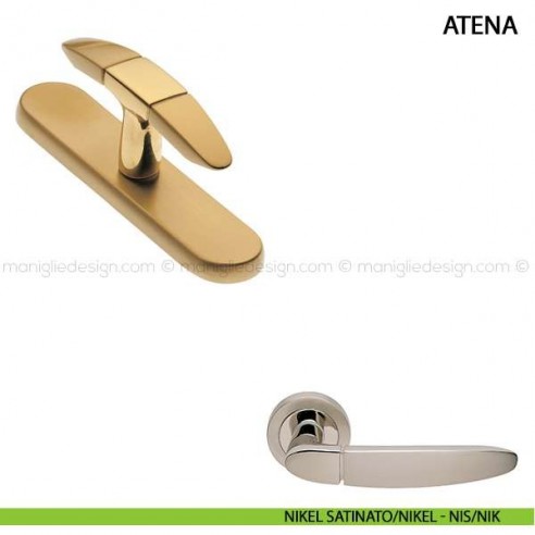 Maniglia cremonese per finestra Atena Manital nikel satinato/nikel