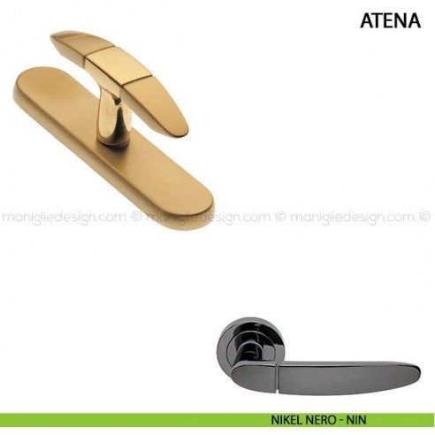 Maniglia cremonese per finestra Atena Manital nikel nero