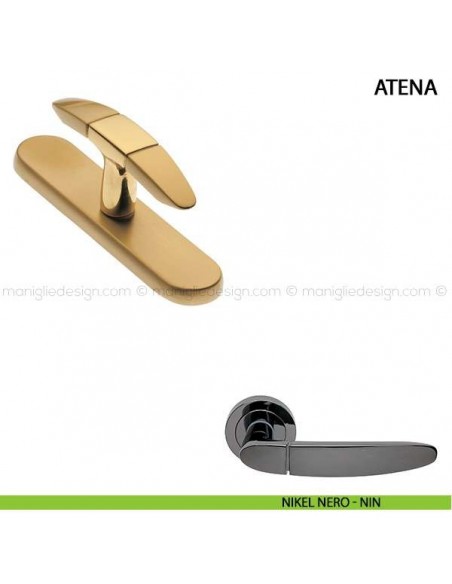 Maniglia cremonese per finestra Atena Manital nikel nero