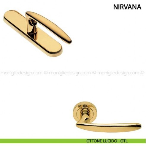 Maniglia cremonese per finestra Nirvana Manital ottone lucido