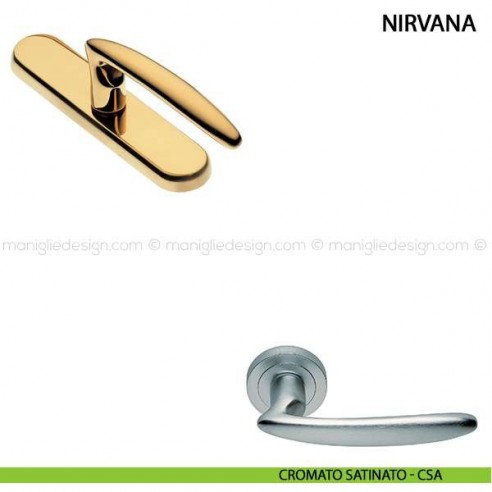 Maniglia cremonese per finestra Nirvana Manital cromato satinato