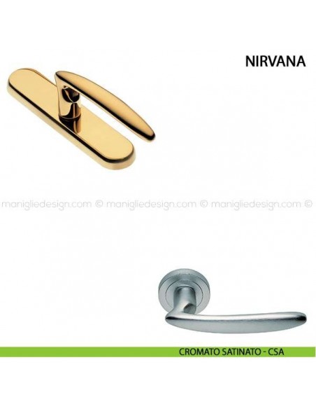 Maniglia cremonese per finestra Nirvana Manital cromato satinato
