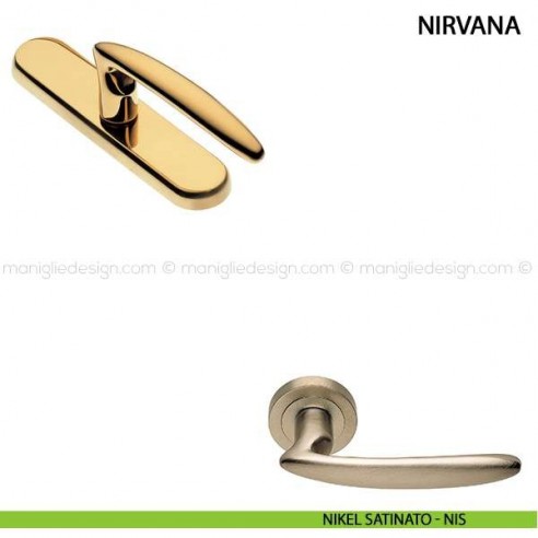 Maniglia cremonese per finestra Nirvana Manital nikel satinato