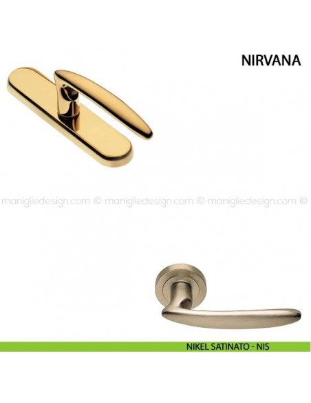 Maniglia cremonese per finestra Nirvana Manital nikel satinato