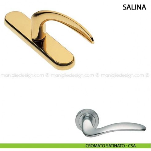 Maniglia cremonese per finestra Salina Manital cromato satinato