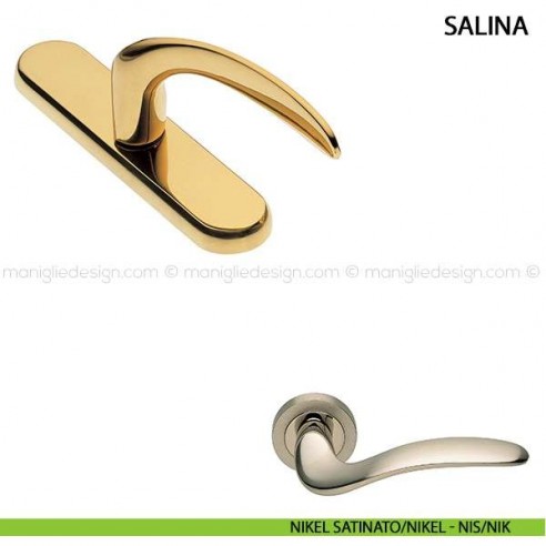 Maniglia cremonese per finestra Salina Manital nikel satinato/nikel