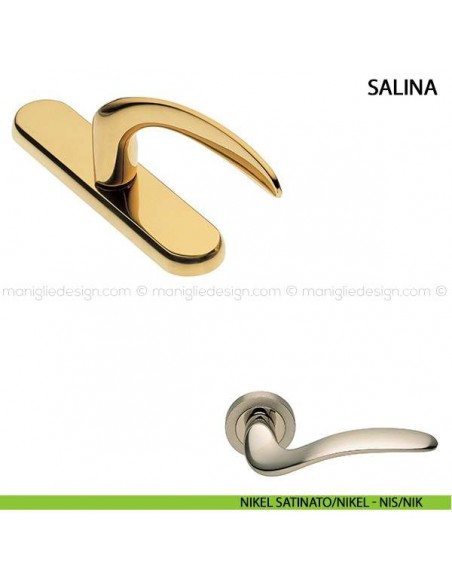 Maniglia cremonese per finestra Salina Manital nikel satinato/nikel