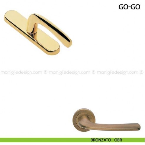 Maniglia cremonese per finestra Go-Go Manital bronzato