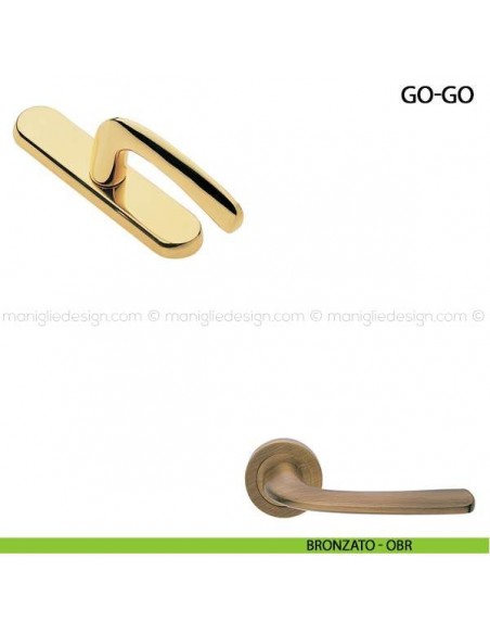 Maniglia cremonese per finestra Go-Go Manital bronzato