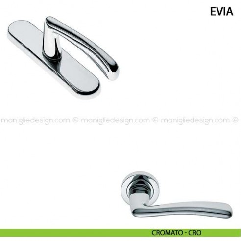 Maniglia cremonese per finestra Evia Manital cromato