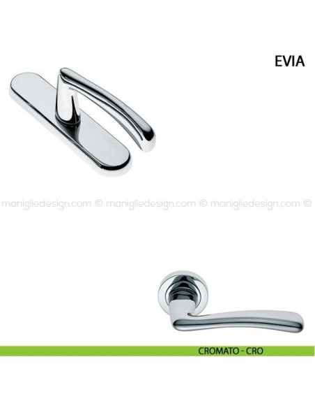 Maniglia cremonese per finestra Evia Manital cromato