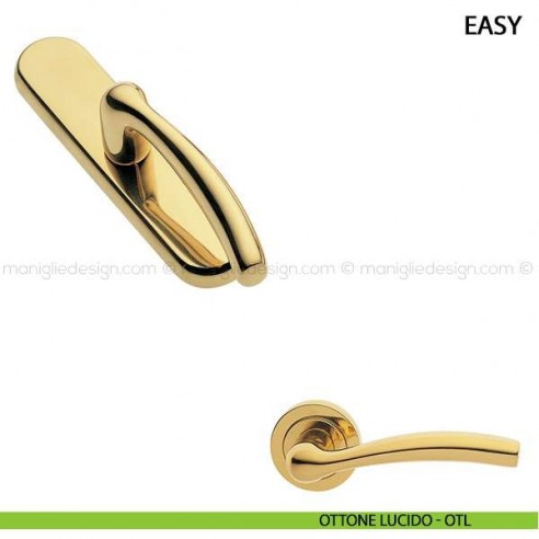 Maniglia cremonese per finestra Easy Manital ottone lucido