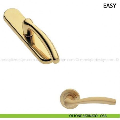 Maniglia cremonese per finestra Easy Manital ottone satinato