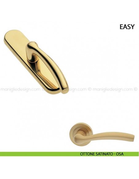 Maniglia cremonese per finestra Easy Manital ottone satinato
