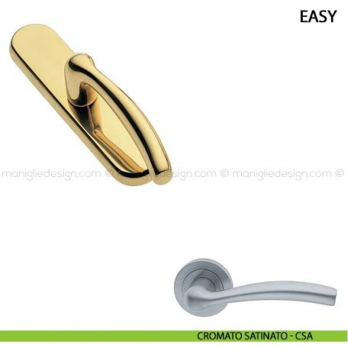 Maniglia cremonese per finestra Easy Manital cromato satinato