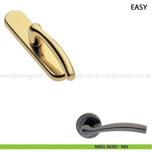 Maniglia cremonese per finestra Easy Manital nikel nero