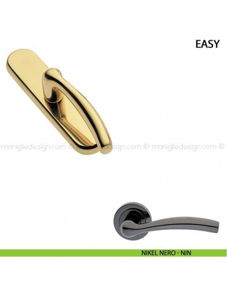 Maniglia cremonese per finestra Easy Manital nikel nero