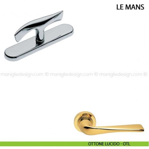 Maniglia cremonese per finestra Le Mans Manital ottone lucido