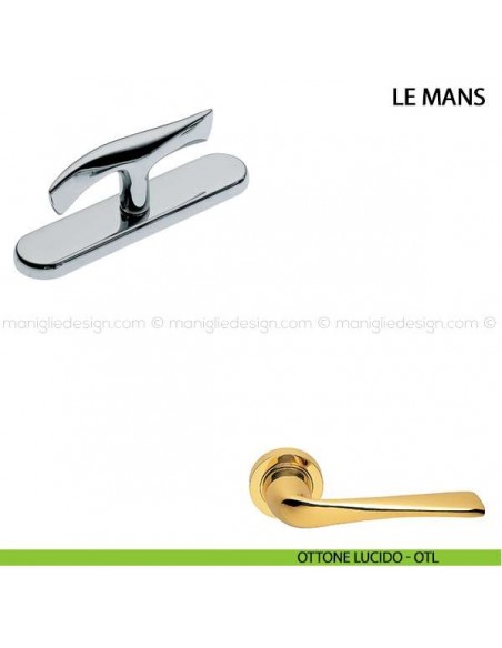 Maniglia cremonese per finestra Le Mans Manital ottone lucido