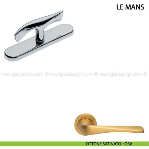 Maniglia cremonese per finestra Le Mans Manital ottone satinato