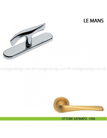 Maniglia cremonese per finestra Le Mans Manital ottone satinato