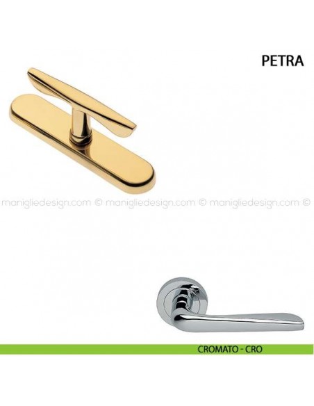 Maniglia cremonese per finestra Petra Manital cromato