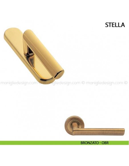 Maniglia cremonese per finestra Stella Manital bronzato