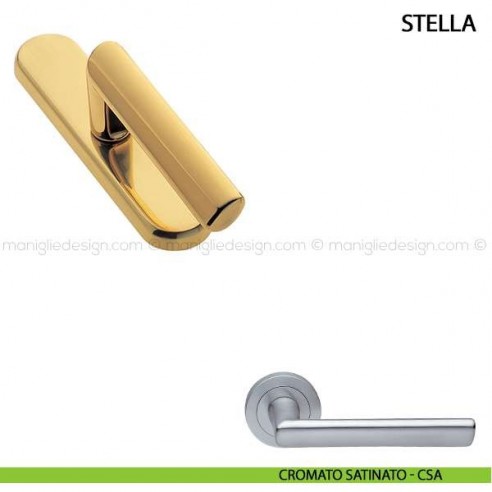 Maniglia cremonese per finestra Stella Manital cromato satinato