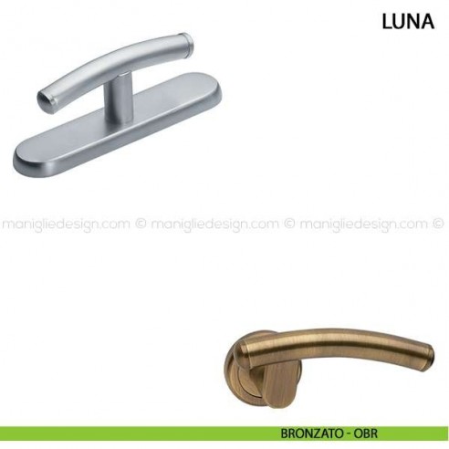 Maniglia cremonese per finestra Luna Manital bronzato