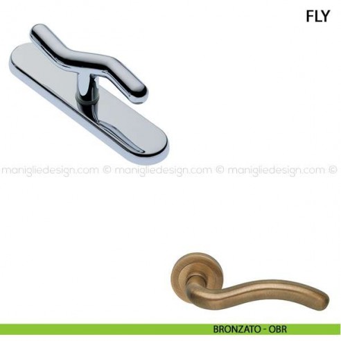 Maniglia cremonese per finestra Fly Manital bronzato