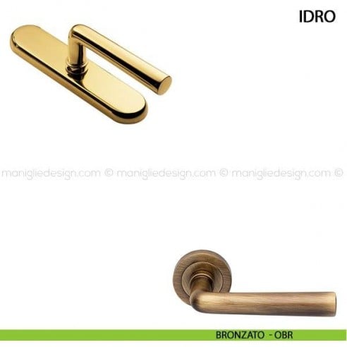 Maniglia cremonese per finestra Idro Manital bronzato