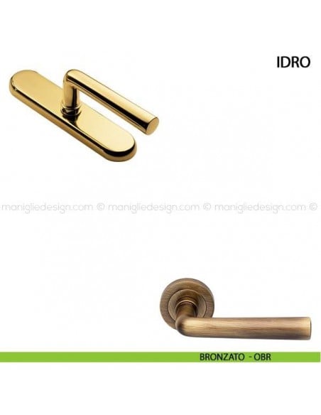 Maniglia cremonese per finestra Idro Manital bronzato