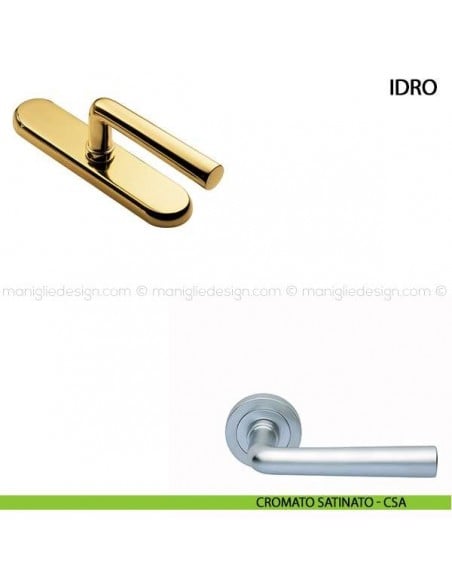 Maniglia cremonese per finestra Idro Manital cromato satinato