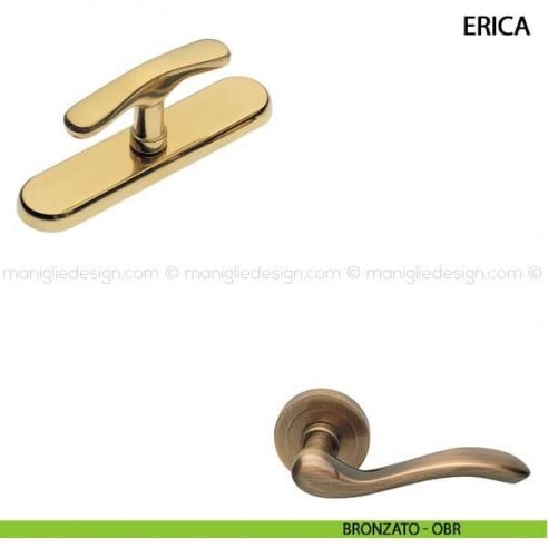 Maniglia cremonese per finestra Erica Manital bronzato