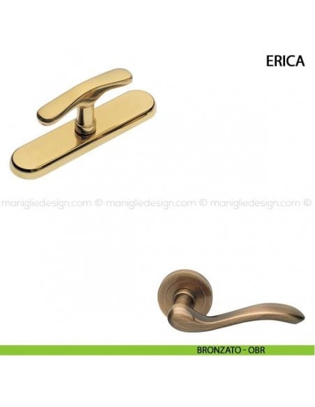 Maniglia cremonese per finestra Erica Manital bronzato